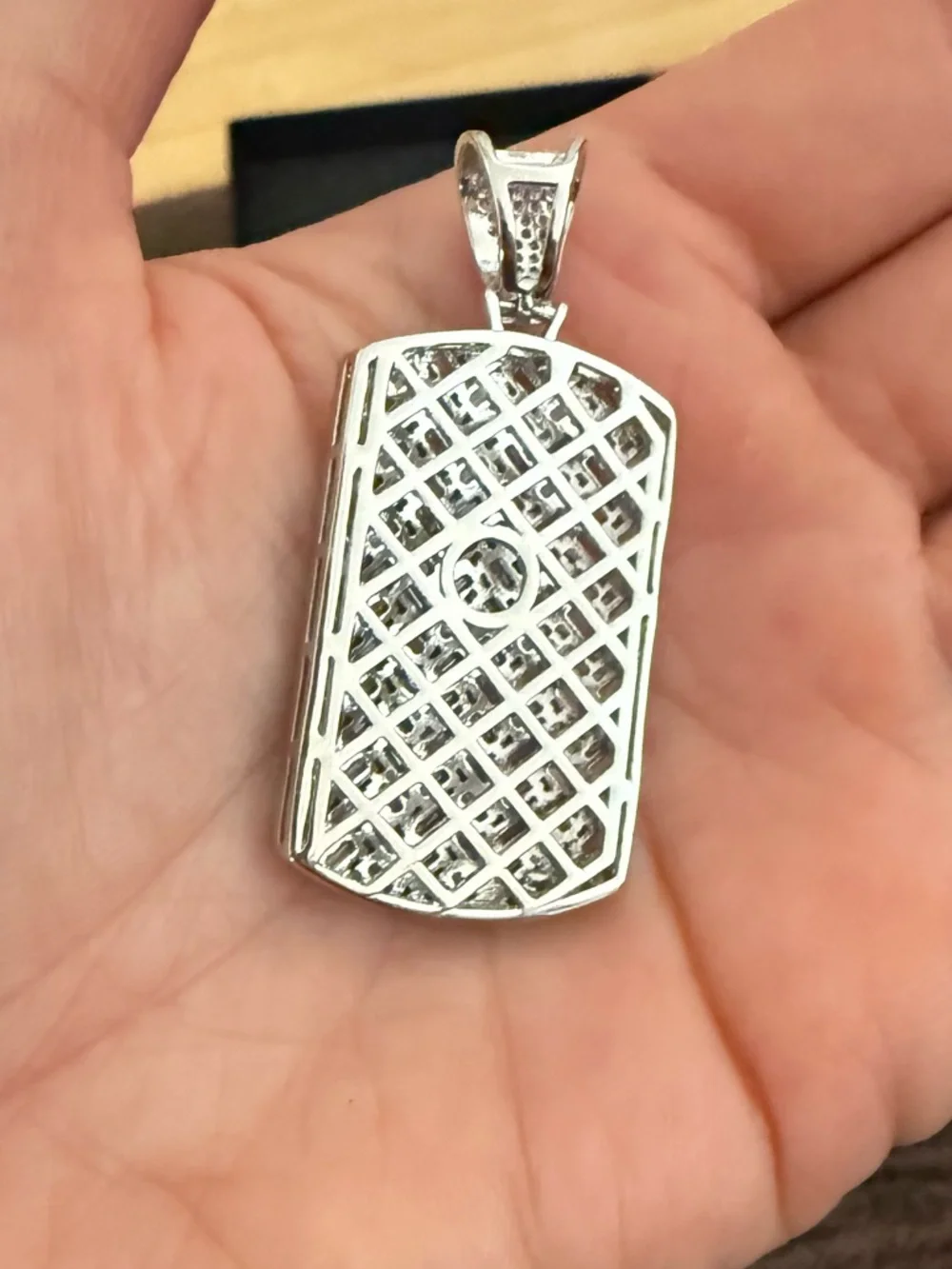 Dog Tag! New! Stainless Steel & Crystals - Picture 5 of 6